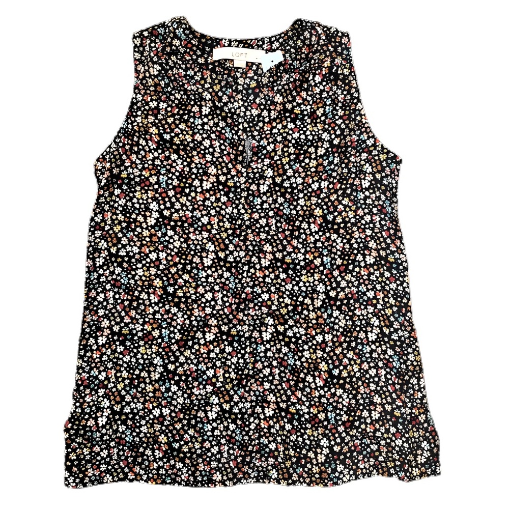 SOLD ELSEWHERE | NWT LOFT Petite Floral Sleeveless Blouse, XXSP